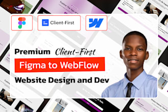design redesign figma to webflow client first agency website with gsap animation