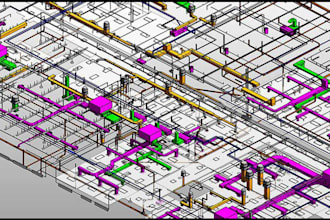 do 360 bim model with hvac and mep design
