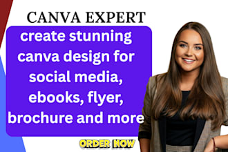 create any canva digital art design, graphic design, flyer, logo, brochure