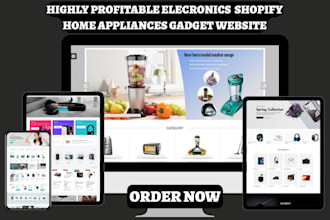 design electronics shopify home gadget store electronics home appliances website