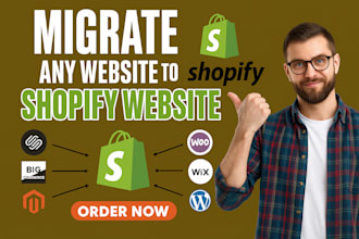 migrate any website to shopify with full functionality and mobile design
