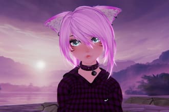 create vrchat avatar vrm model vrc avatar furry model fursona blender unity avi