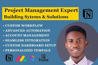 setup workflow, integrate and automate your clickup trello asana notion monday