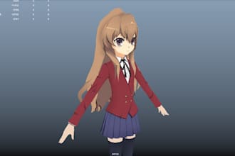 create, rig, fix 3d models, outfits, and animation for mmd, vrm, vrchat