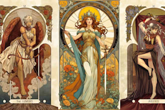 create custom tarot oracle playing card designs in any style