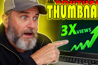 design attractive eye catchy youtube thumbnail