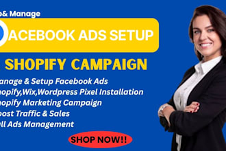 setup facebook business page, fix existing meta ads, and inactive meta pixel