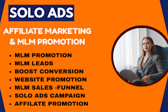 solo ads USA affiliate link promotion, mlm leads generation