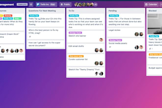 manage project tasks using trello, asana, zapier, and be your cold email VA