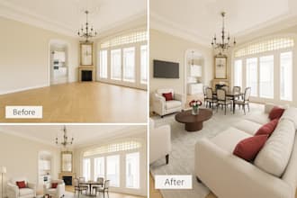 do realistic virtual staging and virtual renovation for your listing