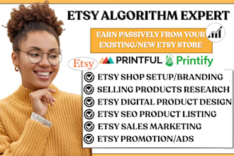 setup etsy shop, etsy product listing, etsy digital product, etsy seo, etsy rank