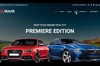 build car detailing website, car wash, car rental website auto detailing website