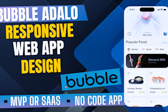 bubble io developer, bubble mvp saas, adalo, flutterflow, bubble api integration