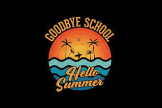 do travel, summer holidays, and beach enjoying logo any graphics design