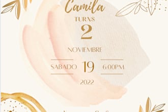 design beautiful and custom digital invitation or greeting cards