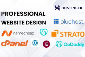design wordpress website on hostinger bluehost website strato godaddy