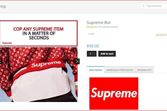 build and automate steam bot, adidas bot, check out, vinted bot