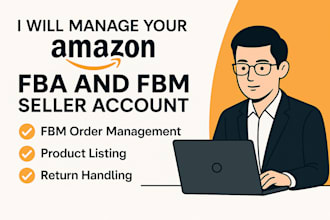 manage your amazon seller account including fba, fbm and returns