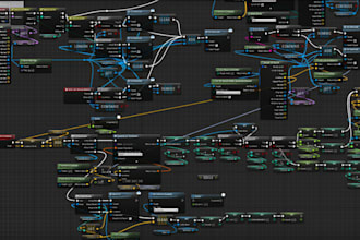 develop unreal engine blueprint ue4 ue5 multiplayer game 3d animation