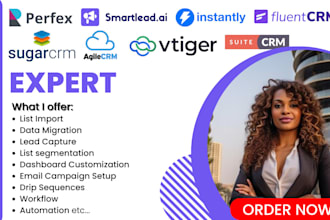 customize smartlead instantly ai perfex crm sugar crm fluent crm vtiger suitecrm