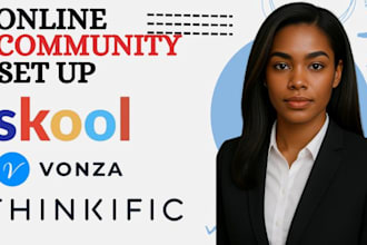 build skool online course website kajabi teachable vonza thinkific