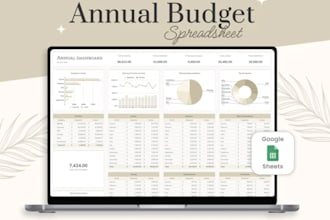 create ultimate annual budget spreadsheet, budget planner for google sheet