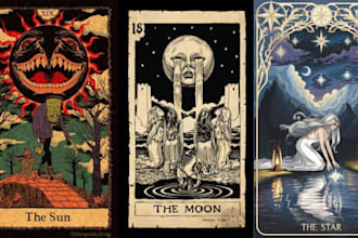 draw tarot card, tarot card design, oracle card, playing card, zodiac, card game