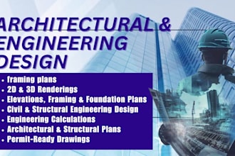 do architectural, mep, and engineering drawings for city permit approval