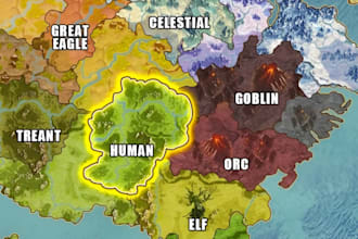 create vector map  illustration dnd map fantasy map cartography isometric map
