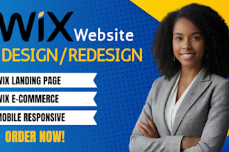 redesign wix website redesign, wix online store, wix booking, wix landing page