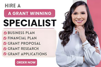 write grant proposal grant application research pitch deck business plan