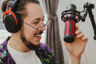 be your male singer and songwriter for your custom songs