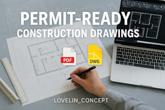 do detailed professional architectural construction drawings permits