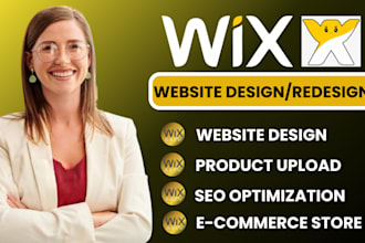 do wix website design, redesign wix website design or develop wix landing page