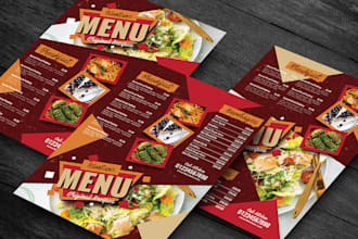 do amazing restaurant menu or food menu design digital menu
