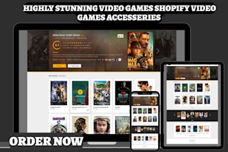 design video games shopify game accessories  console store vr video game website