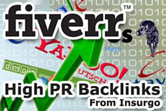 create 30 contextual high pr LINKS to your website