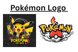 design a pokemon logo for your stream store or brand pokemon art twitch website
