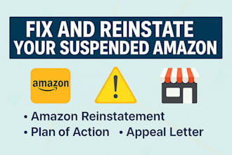do the appeal letters section 3 for amazon account reactivation