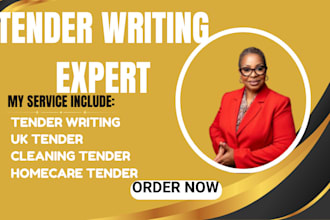 write UK healthcare, cleaning tenders with cqc compliance