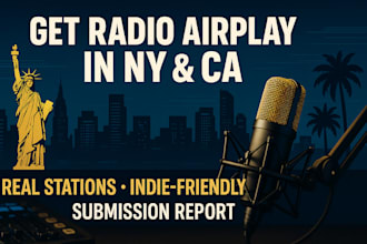 submit your music to real radio stations in new york and california