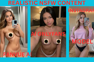create ai influencer for instagram and ai onlyfans model, fanvue ai nsfw video