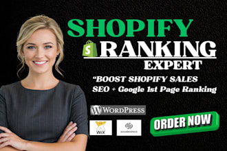 boost shopify sales with SEO, traffic, and google 1st page ranking