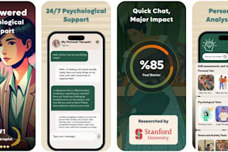 develop an ai mental therapy app for personalized emotional support and wellness