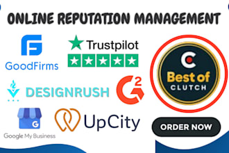 clutch sortlist online g2 upcity management designrush goodfirms gmb reputation