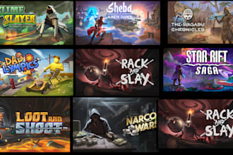 draw steam capsule art game character design game art ui steam banner steam logo