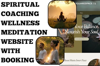setup a spiritual coaching website meditation wellness website with booking