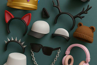 create high quality roblox ugc wearable accessories and items