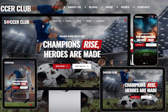 setup a football academy website soccer academy basketball academy sport website