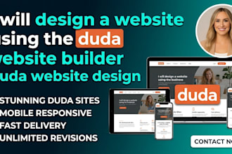 design a website using the duda website builder duda website design